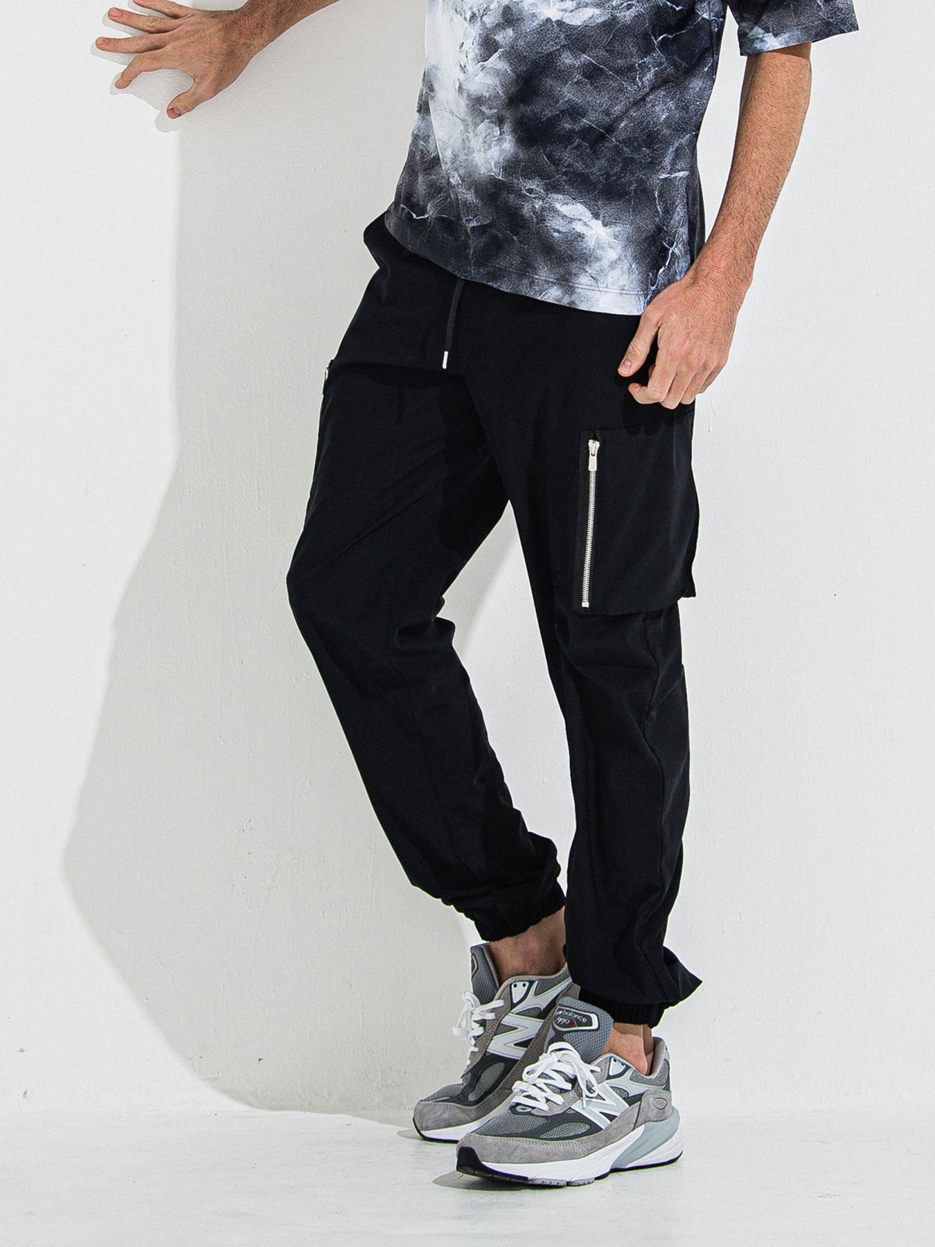 【予約品 】DAVID NYLON CARGO PANTS / デヴィッドナイロンカーゴパンツ / ブラック