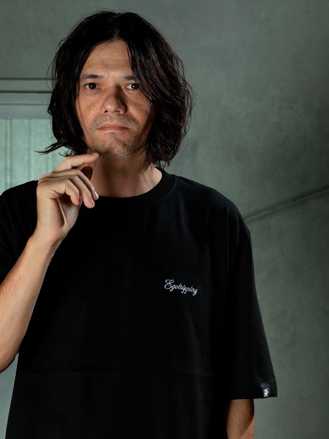 【予約品 11月9日(月) 締切】HEAVYOUNCE TEE Cw / ヘビーオンス バックプリントTシャツ / ブラック×ホワイト