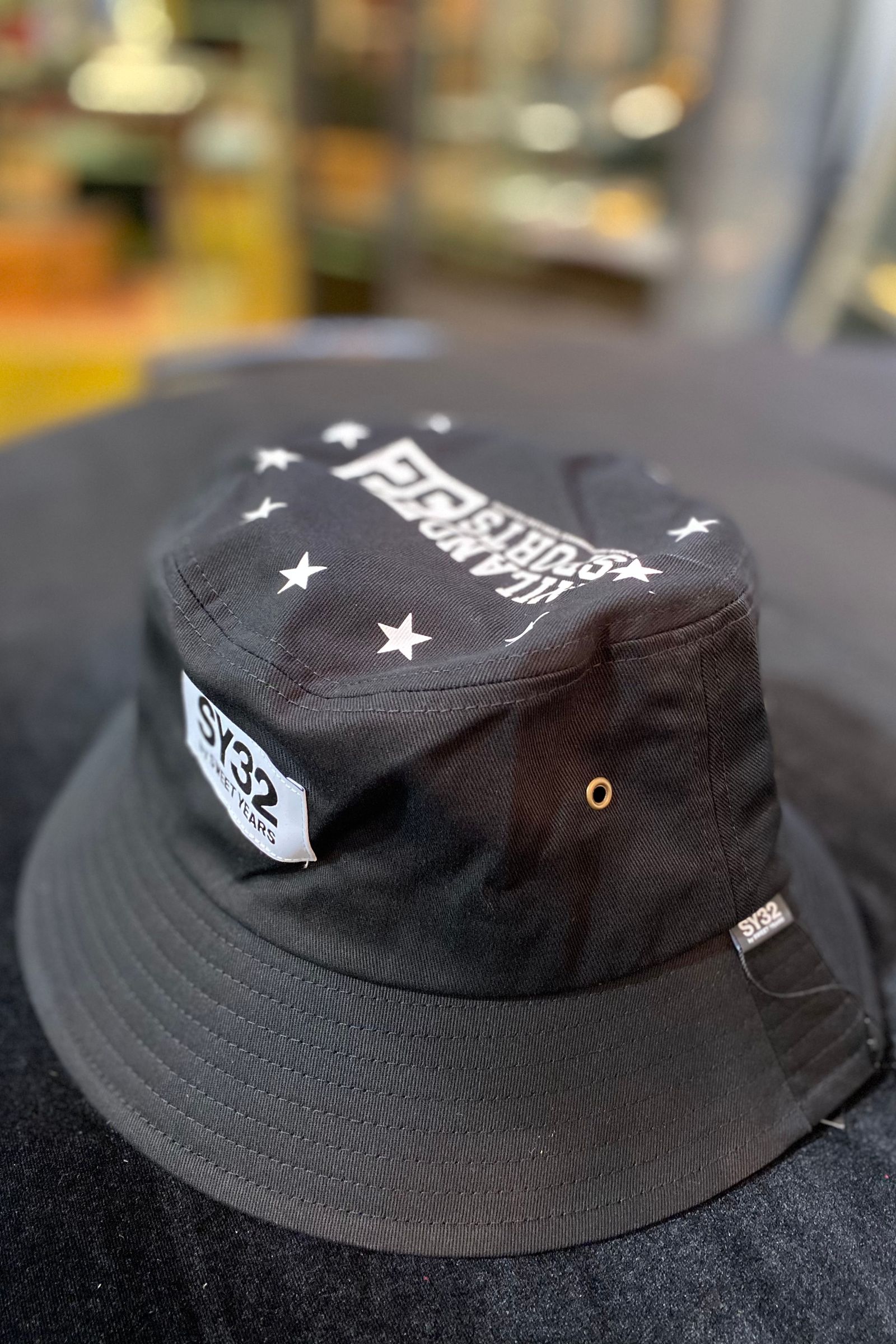 SY32 by SWEET YEARS - スタープリント BUCKET HAT / BLACK