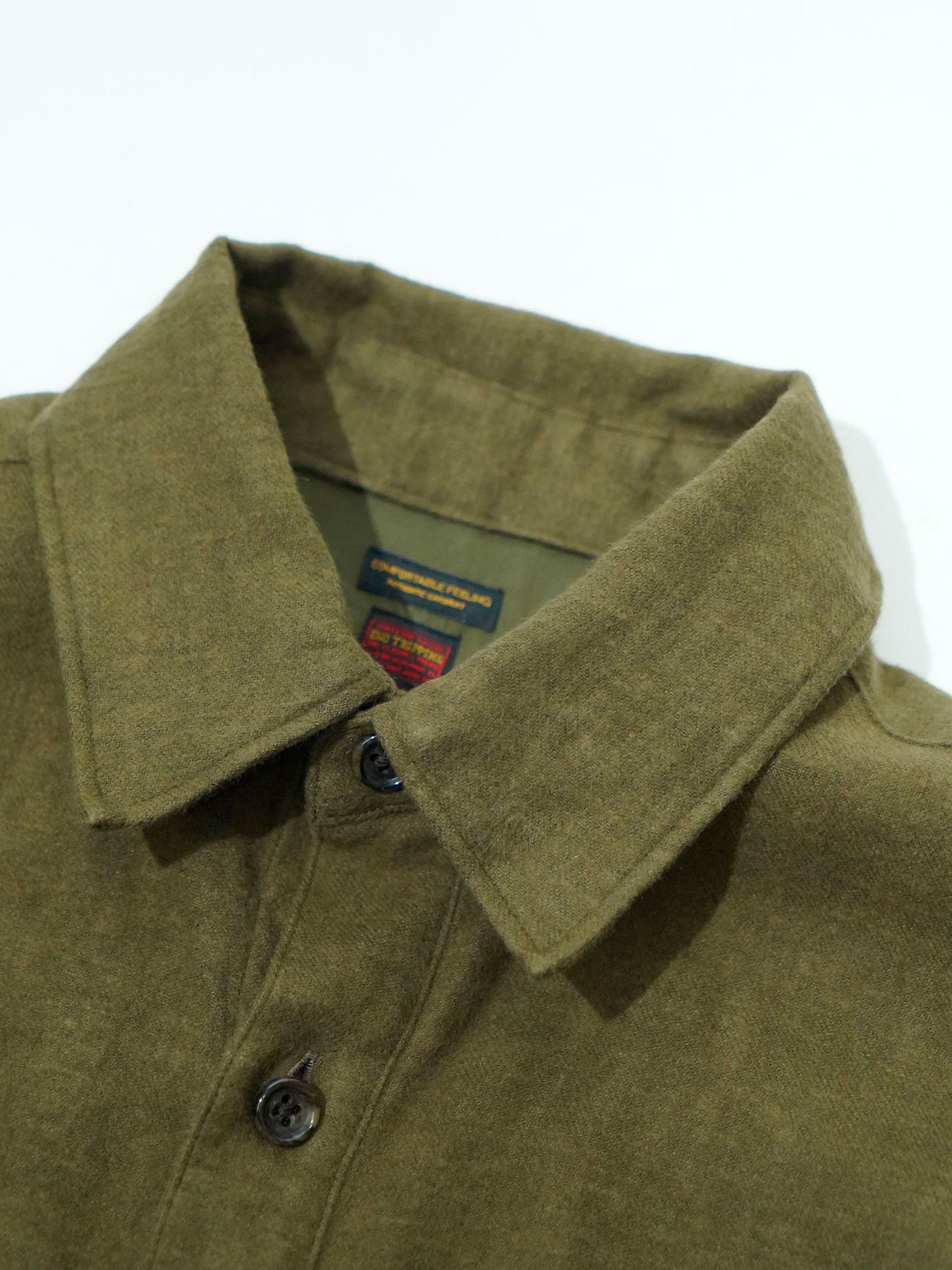 【予約品 5月7日(水)AM10時  締切】Brushlinen / リネンシャツ / オリーブドラブ