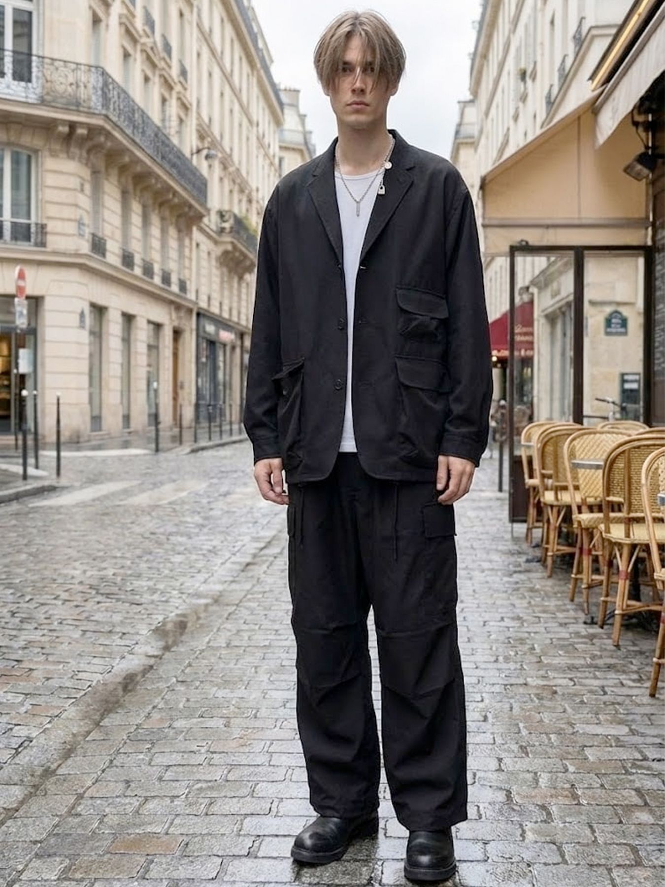 《受注生産》VOID STICK [LOGO] #1 with GODSIZE® I.D. TAG NECKLACE / ヴォイドスティック [ロゴ] #1 ゴッドサイズ® I.D.タグネックレス / 注文から2～3週間後入荷予定