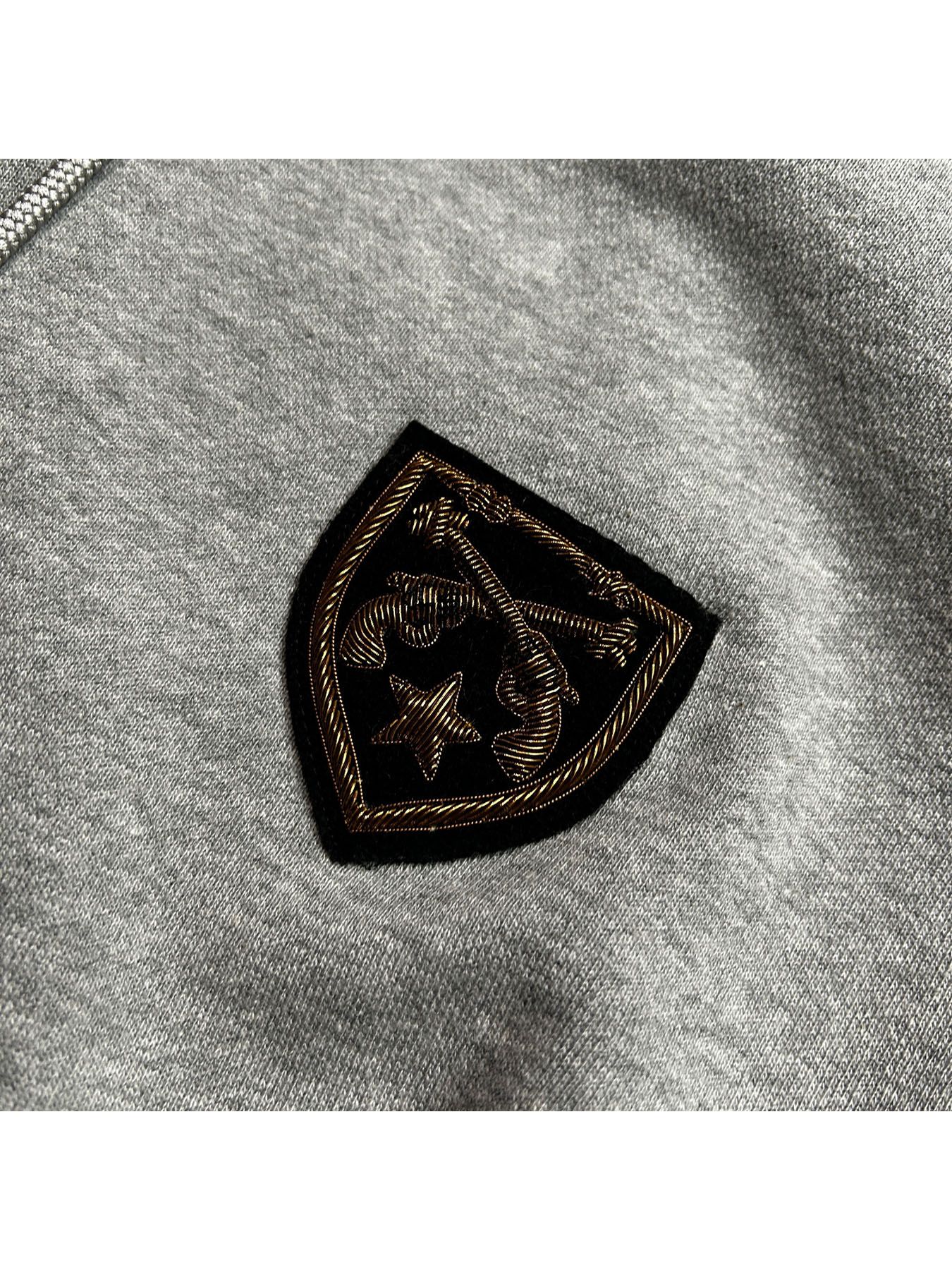 【予約品 8月10日(日) 締切 】ZARI WAPPEN HOODIE / ザリワッペン フーディー / ライトグレー