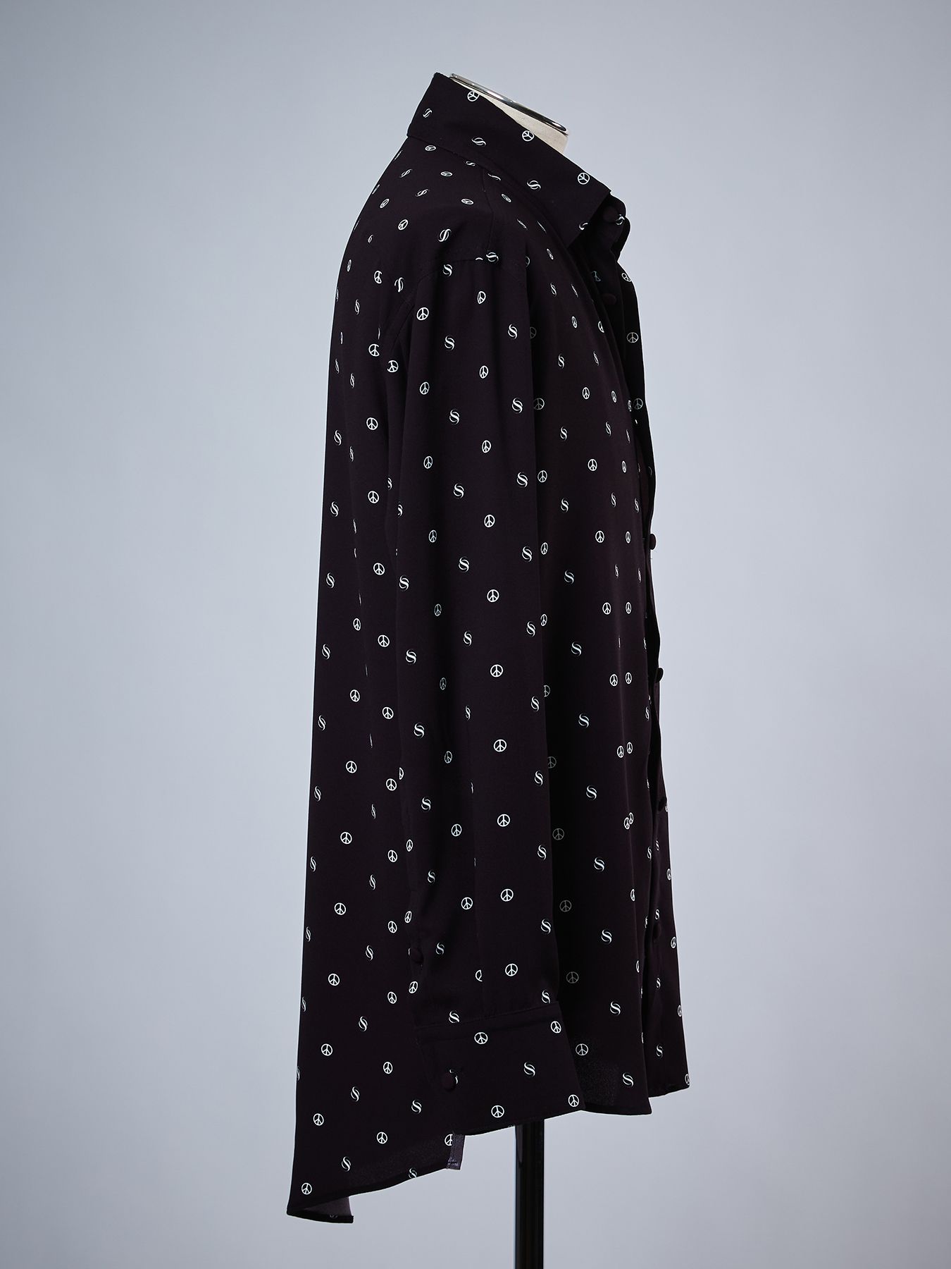 【予約品 4月26日(日) 締切】Peace Dot Shirt / ピースドット シャツ / ブラック