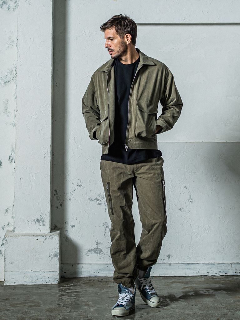 DAVID CARGO PANTS バイオ加工 / カーキ