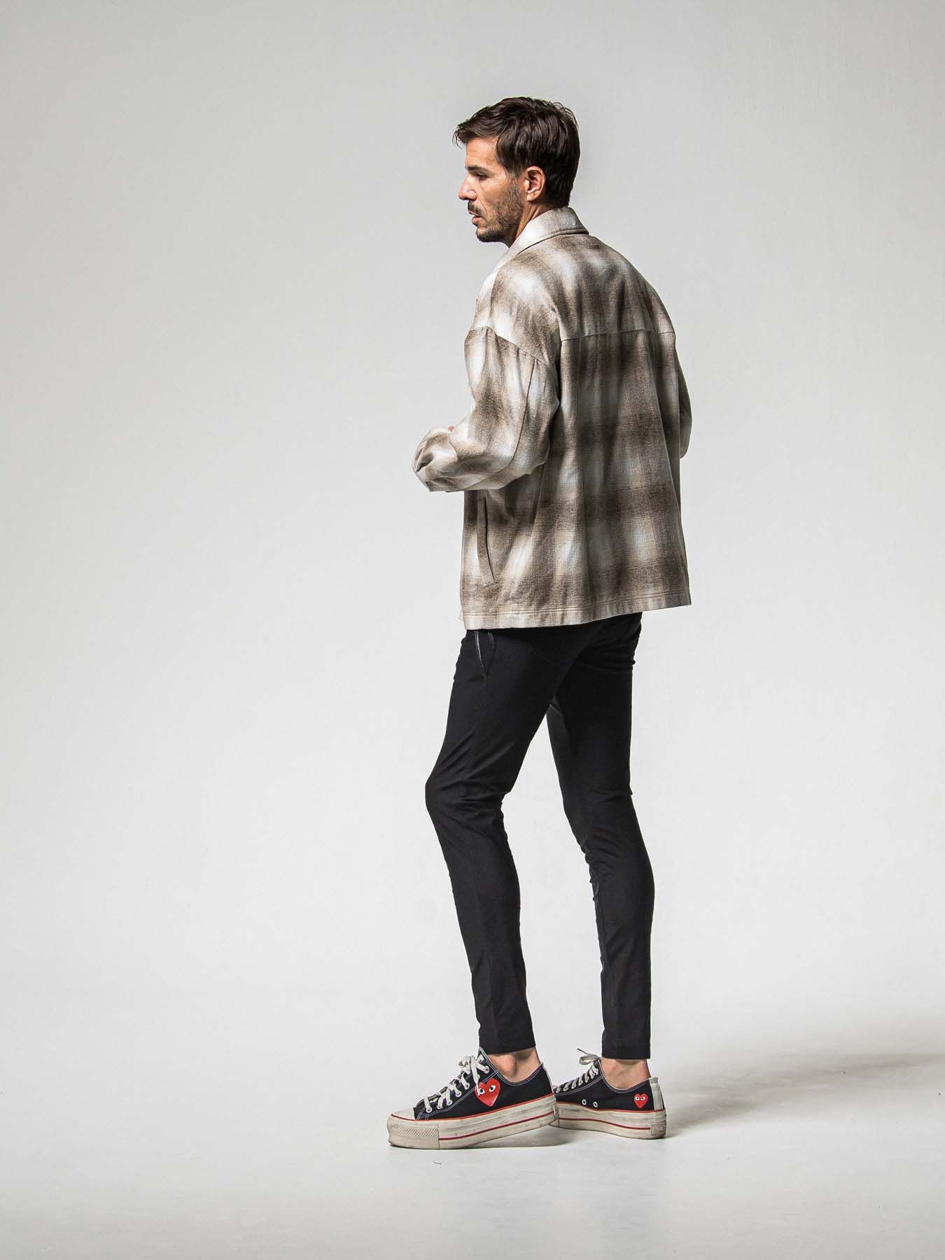 【予約品 8月31日(日) 締切】FLANNEL CHECK JK / フランネルチェック ジャケット / ブラウン