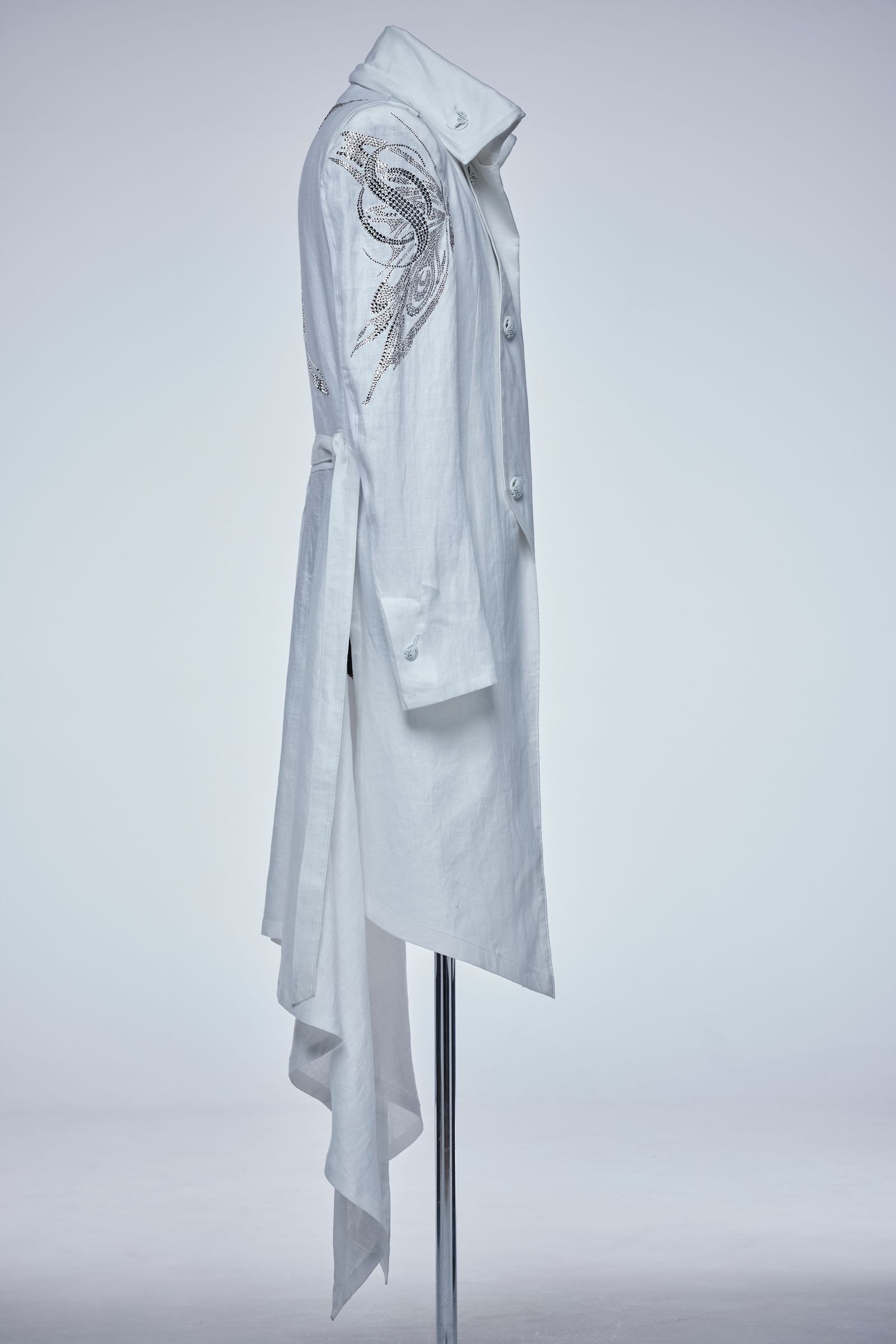 《予約品》 SGZ Costume Hemp Flare Napoleon Jacket ジャケット / White 【THE ONENESS】 7月入荷予定