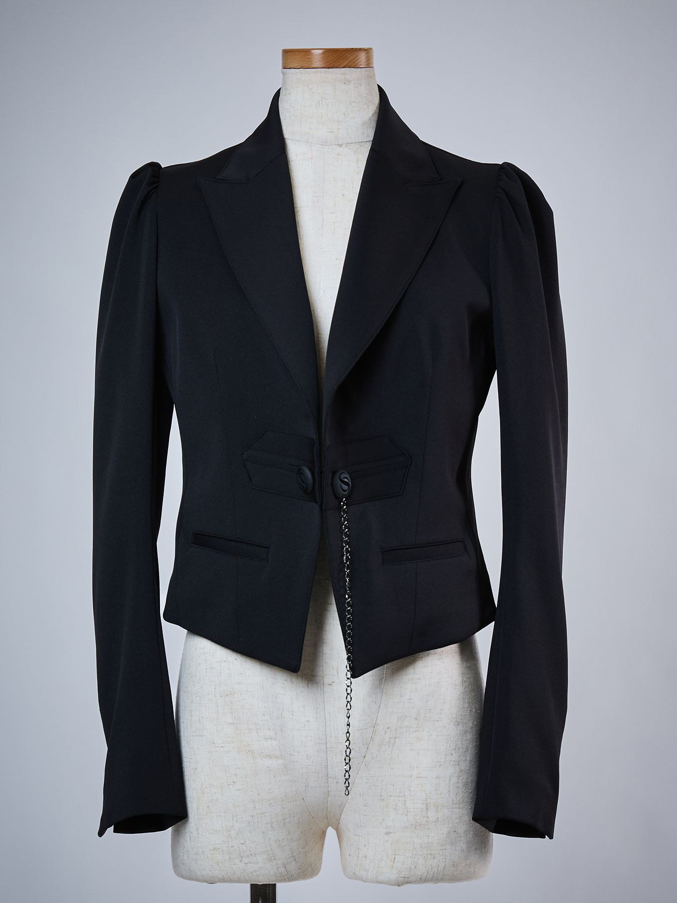 【予約品 4月26日(日) 締切】Peaked Short Jacket / ピークドショートジャケット / ブラック