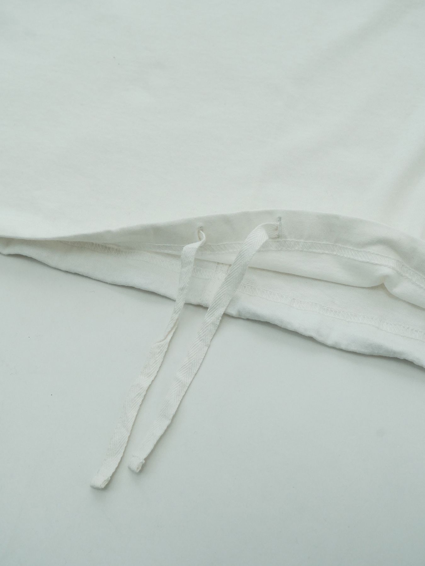 【予約品 2月1日(日) 締切】KITE TEE embroidery / 刺繍 ニットT / ホワイト