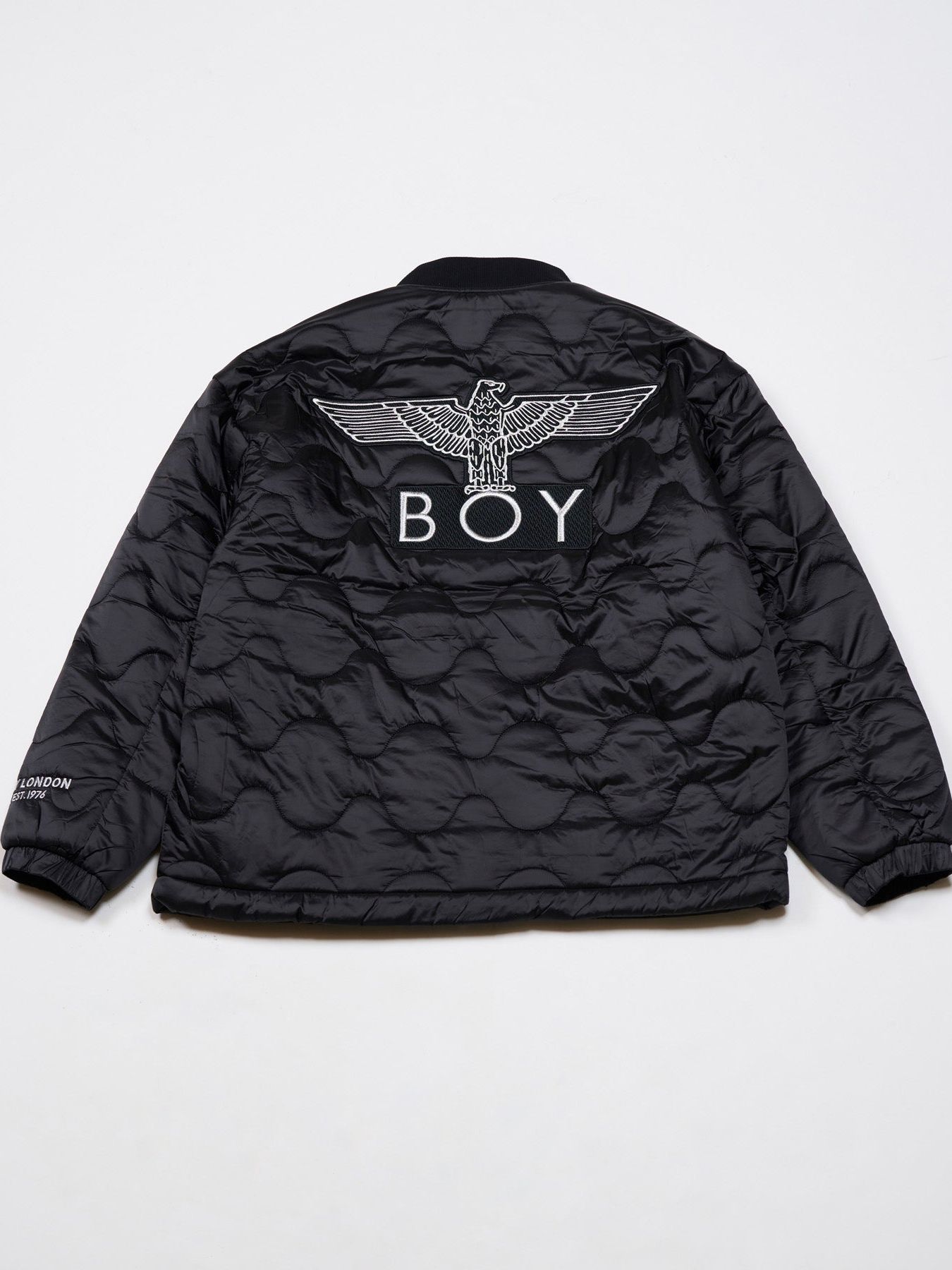 EAGLE EMBROIDERY PATCH QILT SHORT BLOUSON / ショートブルゾン / ブラック