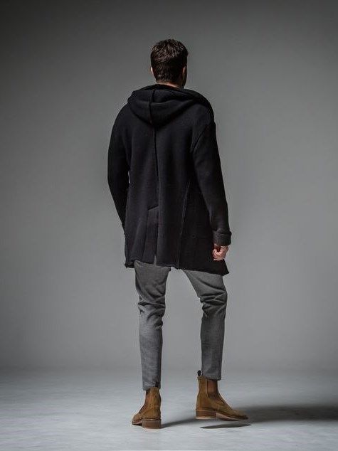 BOA Hoodie coat / ウールボアコート / ブラック 【RESOUND CLOTHING】 RC30-C-007