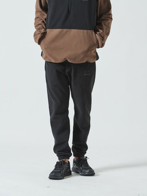 muta Stretch Fleece Pant / フリースパンツ/ ブラック・ブラウン 【Acanthus×muta】