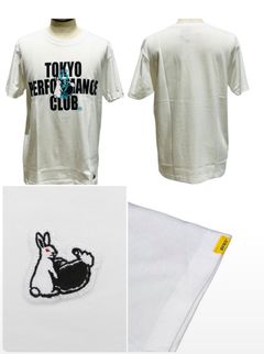 TPC×FR2×浅草ロック座ⒶRT-TS-01 フロントにプリント TPC t-shirts  ホワイト[TPC］店頭販売