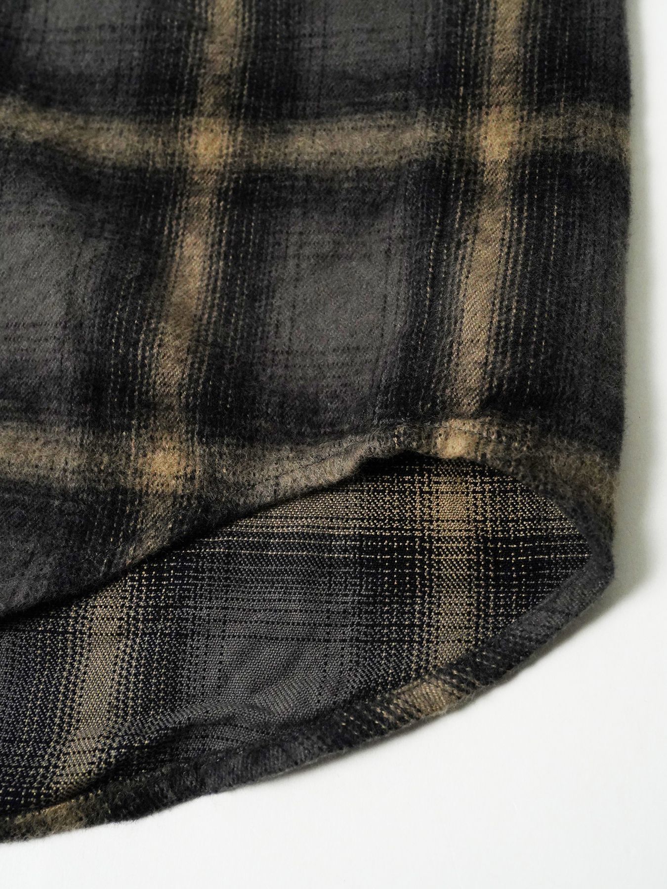 【予約品 7月5日(日) 締切】HAZE FLANNELSHIRTS / フランネルチェックシャツ / チャコール