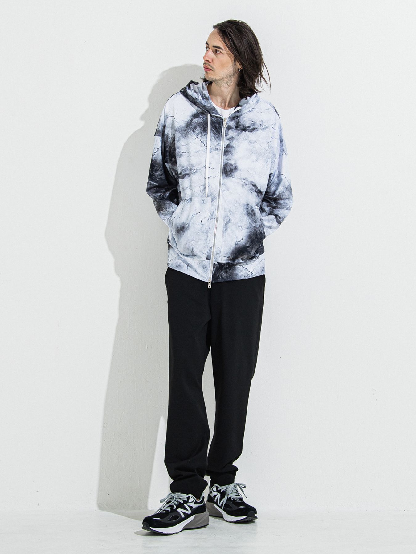 【予約品 】PAT WIDE EASY PANTS / パットワイドイージーパンツ / ブラック
