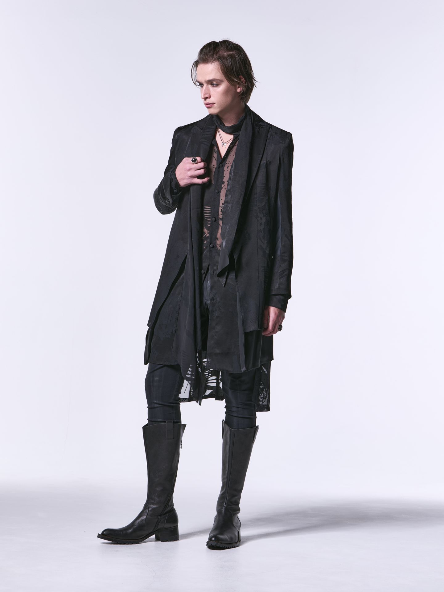 《予約品》 StoalShirt / ストールシャツ / ブラック