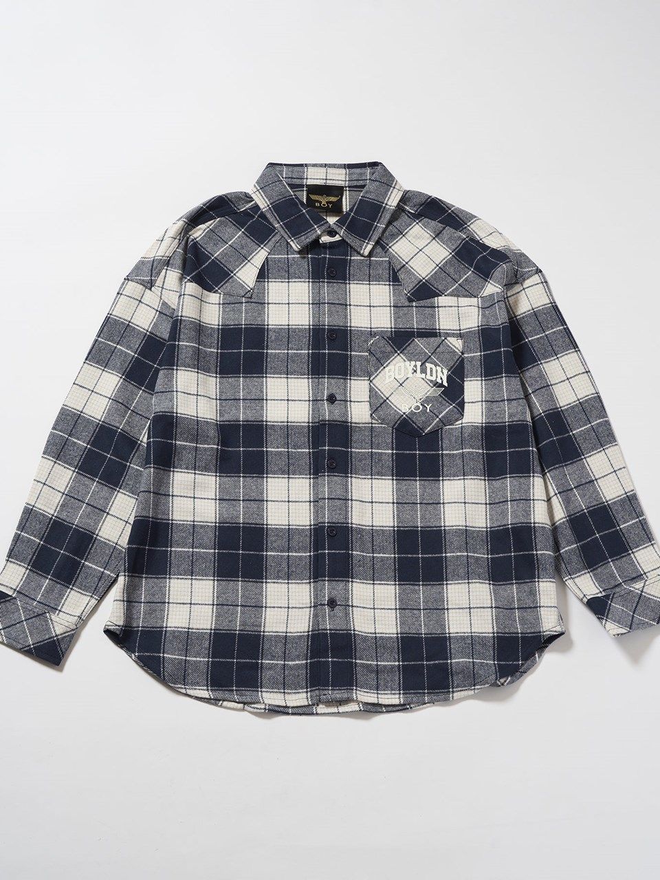 BOYLDN Check Flannel Shirt / シャツ / ブルー