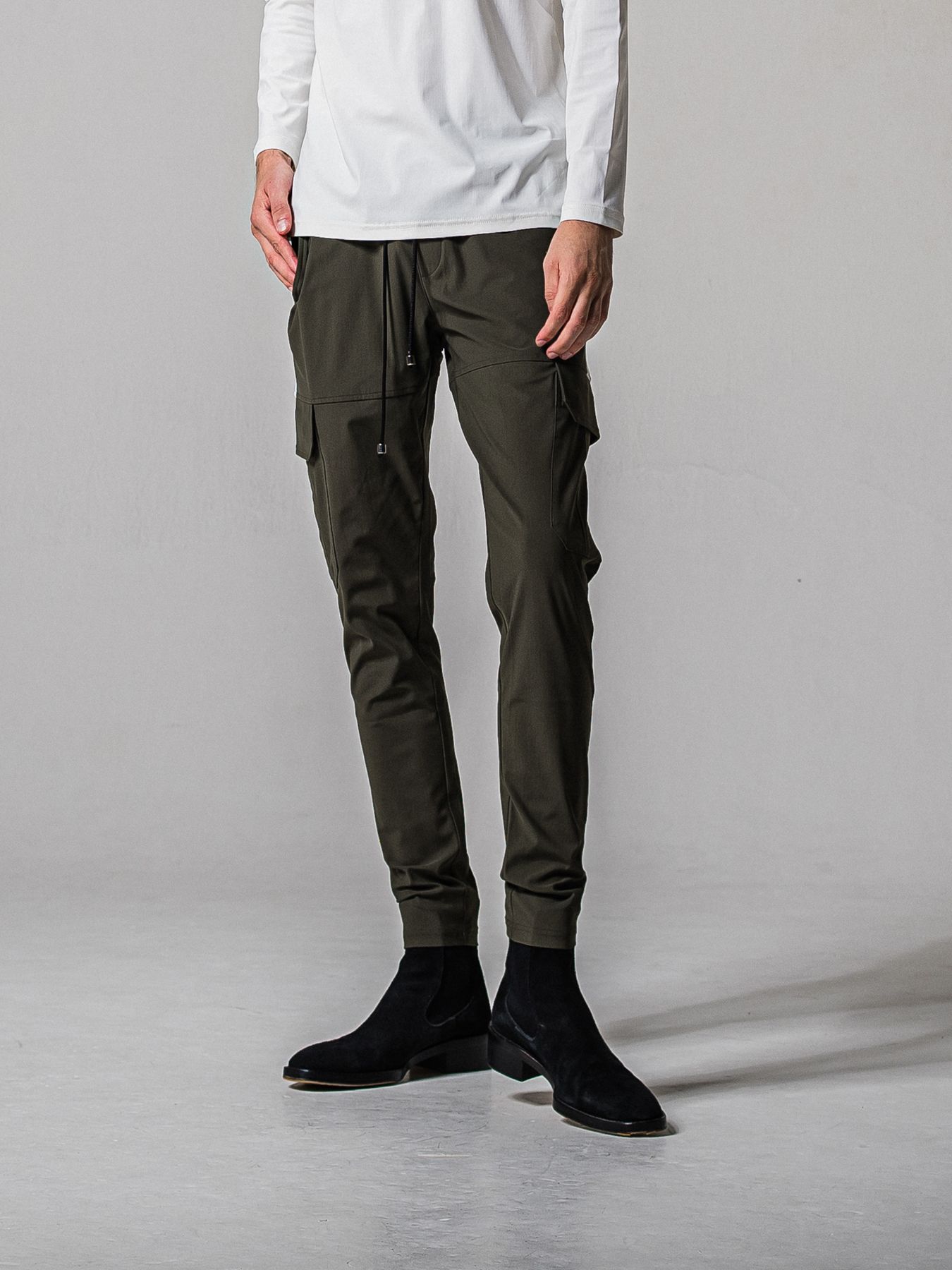 【予約品 11月16日(日) 締切】DARREL CARGO PT / ダレル ナイロンカーゴパンツ / カーキ