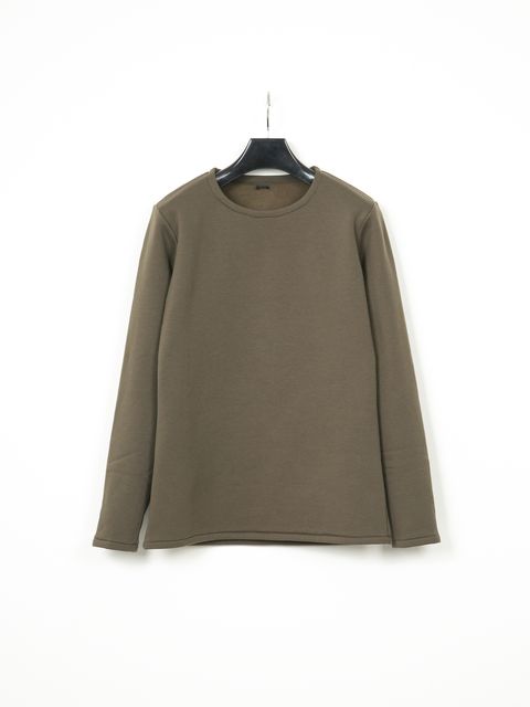 Fleece Lining Jersey L/S Crew Neck T-shirt  / L/S クルーネック T シャツ  / カーキ