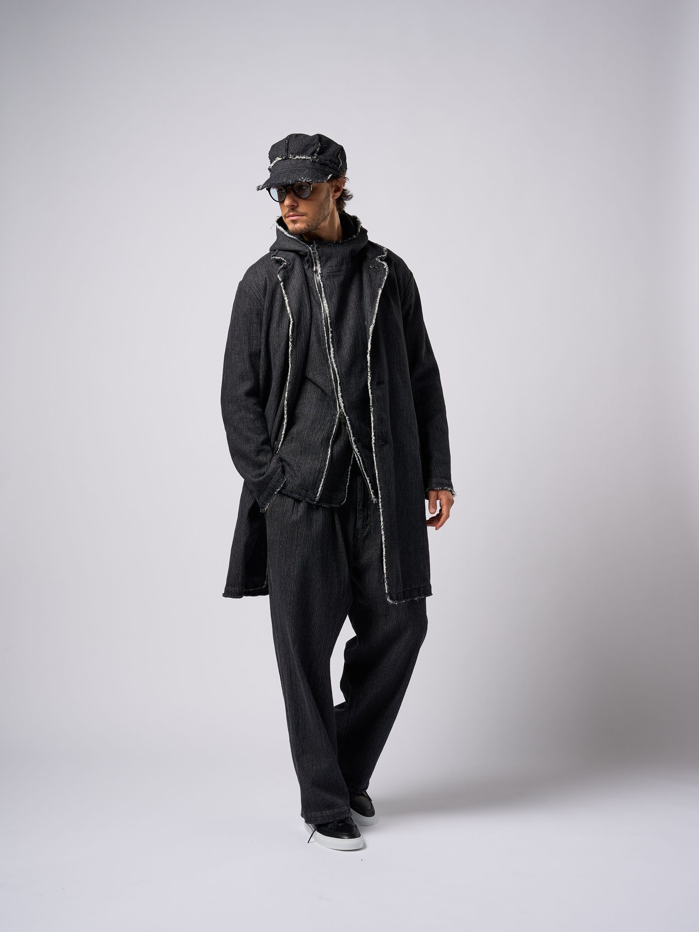 【予約品9月19日 10時締め】 atelier coat / スプリングコート / usedブラック
