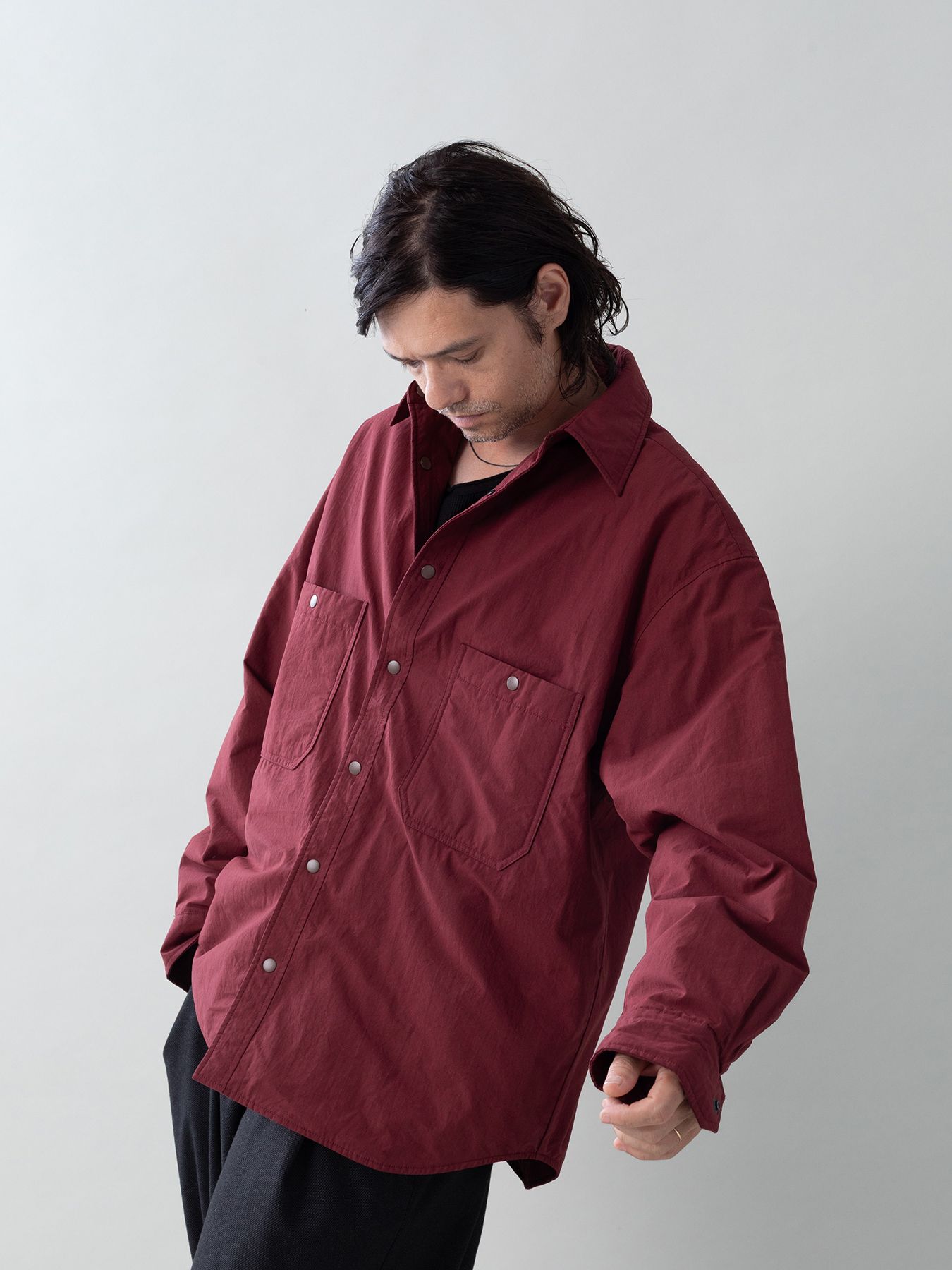 【予約品 5月6日(水) 締切】FLIPPADDING-SHIRTS / リバーシブルシャツ / ワイン×ワイン