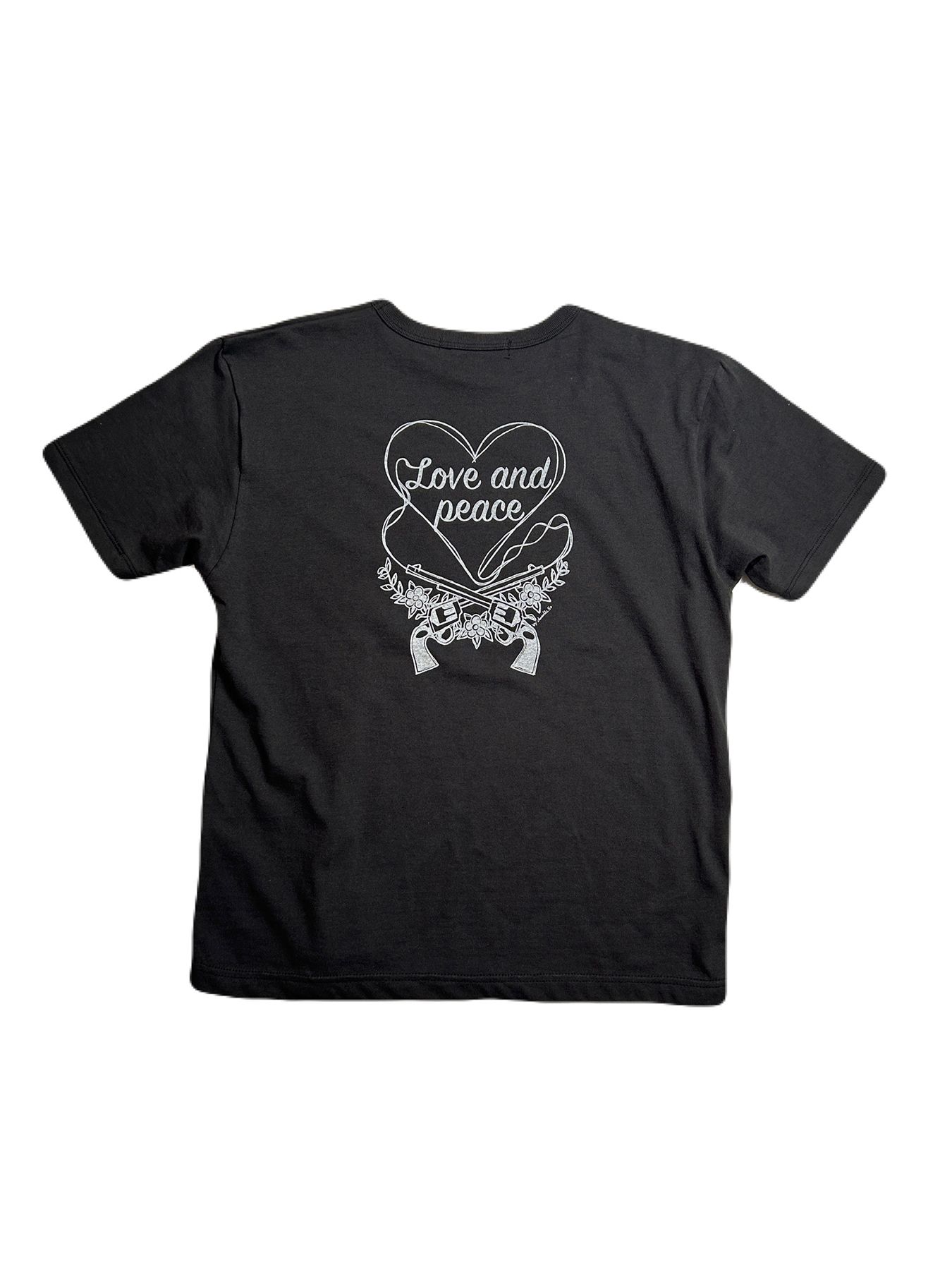 【予約品 8月10日(日) 締切 】WOMENS HEART PRINT T / ハート プリント Tシャツ / ブラック