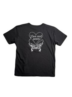 【予約品 8月10日(日) 締切 】WOMENS HEART PRINT T / ハート プリント Tシャツ / ブラック
