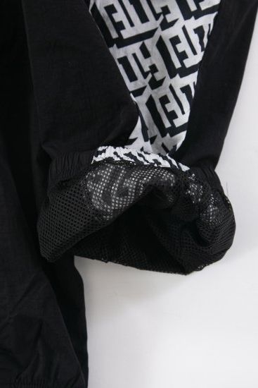 GEOMETRIC NYLON TRUCK PANTS トラックパンツ / BLACK 【BOY LONDON】