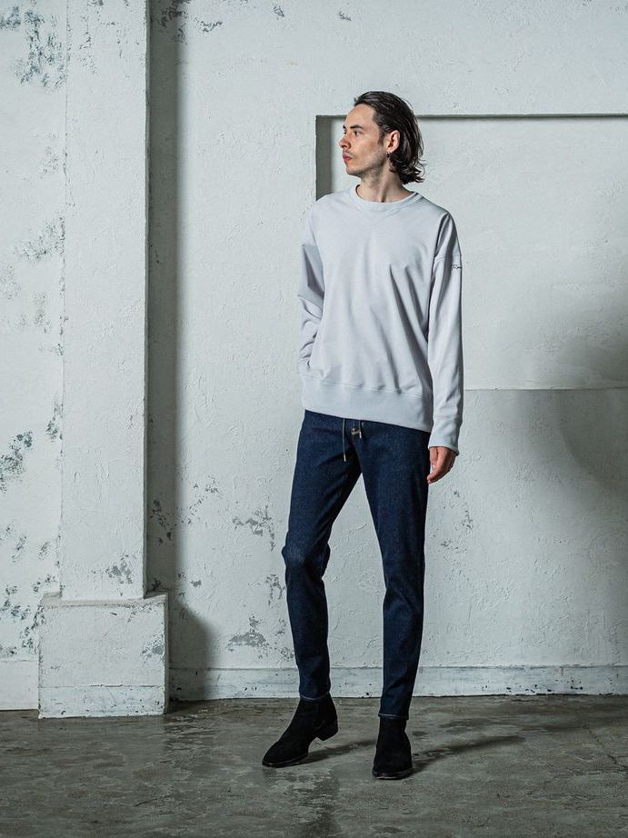 《予約11月17日19時締め》 EX sweat drop trainer / トレーナー / グレー