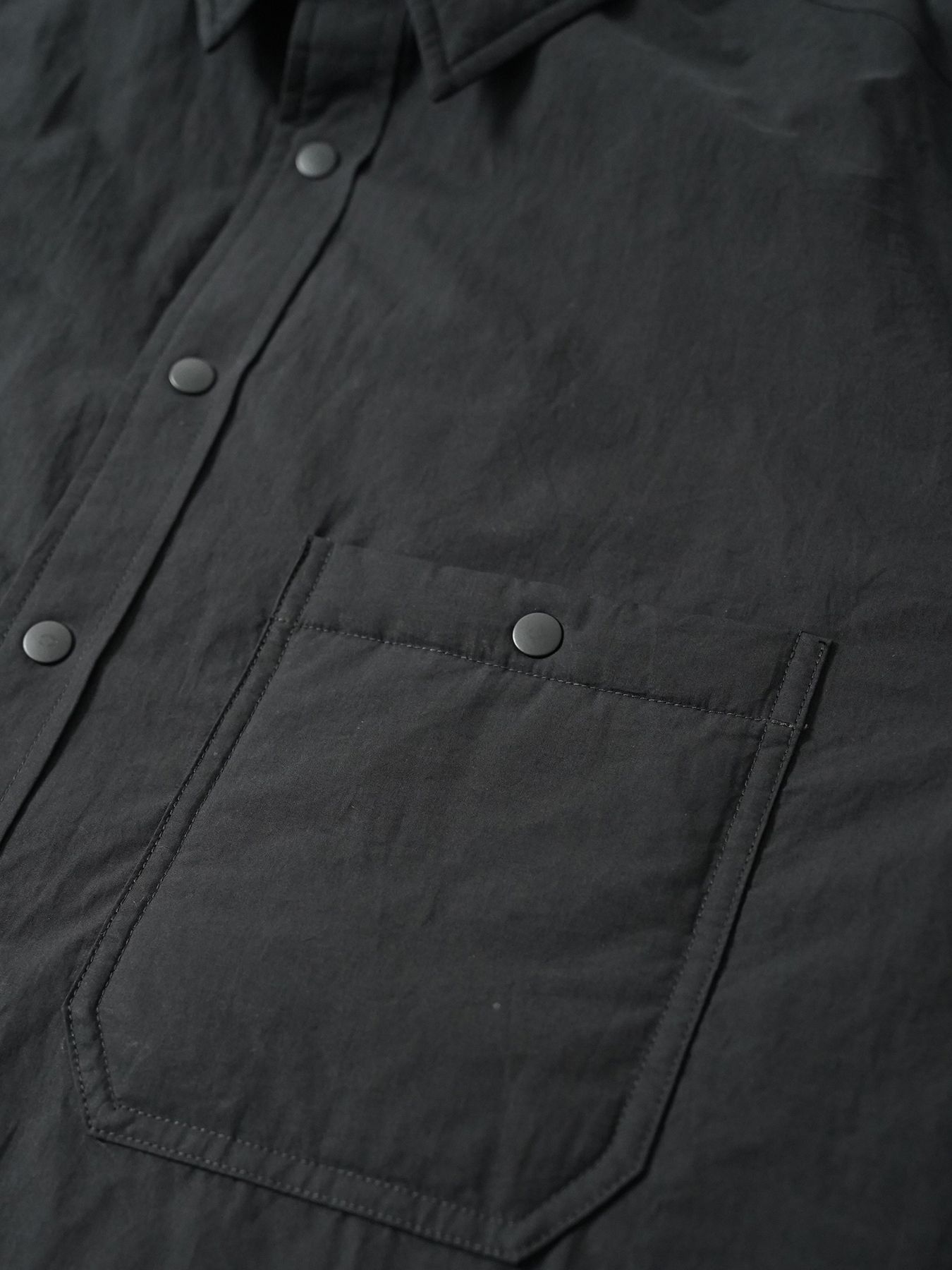 【予約品 5月6日(水) 締切】FLIPPADDING-SHIRTS / リバーシブルシャツ / チャコール×ブラック