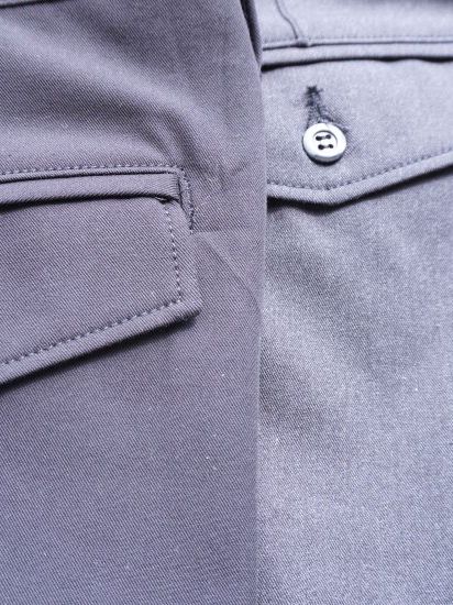 TC オフィサーパンツ 2タックチャコールグレーmade in Japan 【BROOKYM OVERALL】