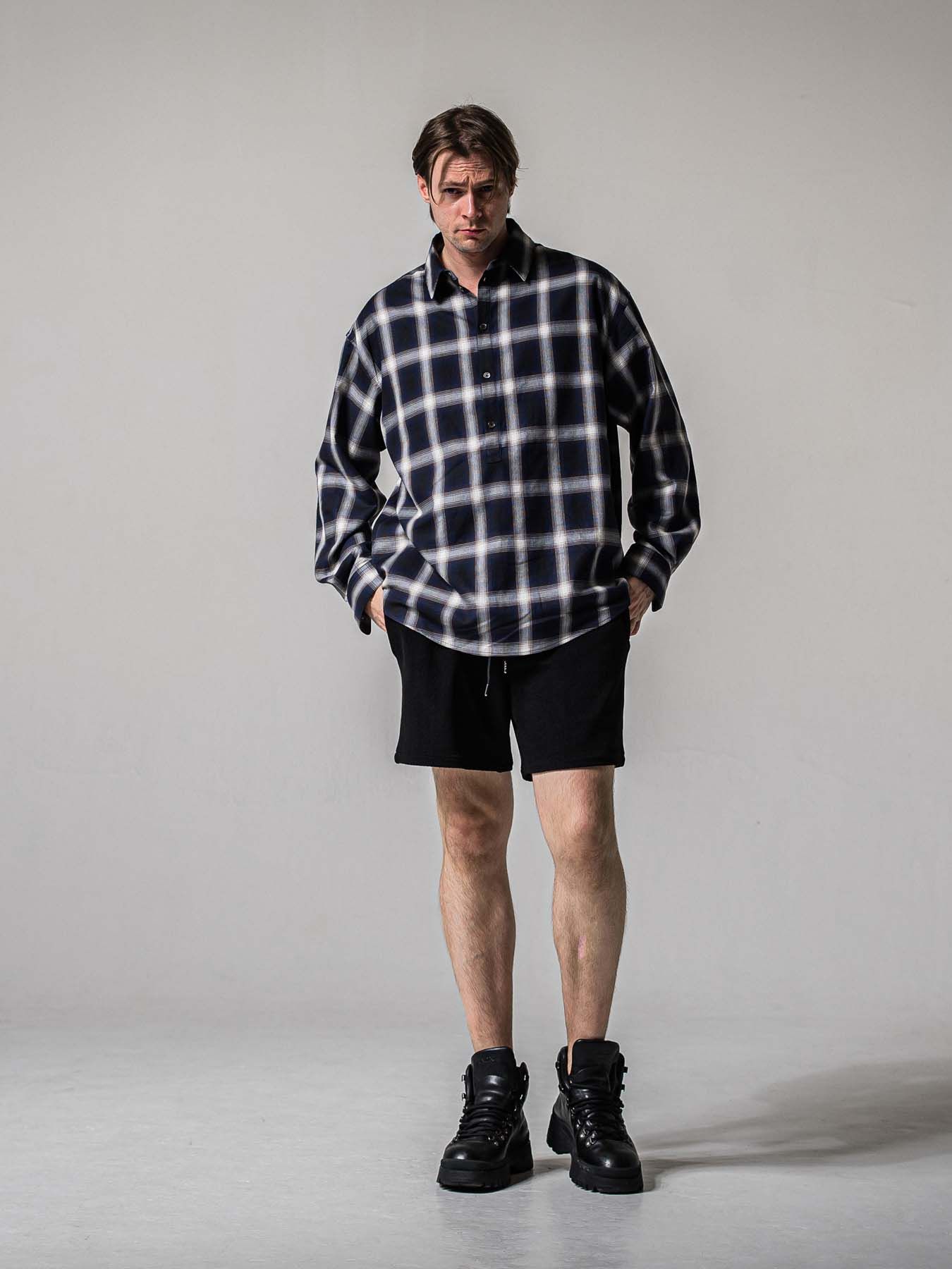 【予約品 11月16日(日) 締切】BLISTER KNIT HALF PT / ブリスターニットハーフパンツ / ブラック