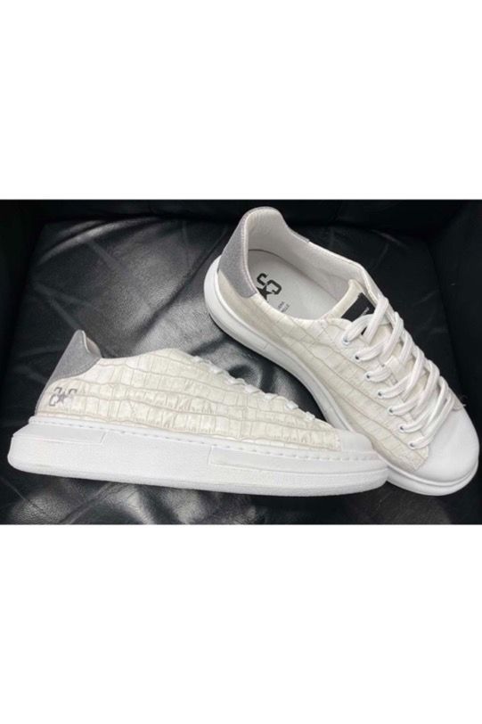 《予約》RESOUND×2TAR crocodile sneaker スニーカー / WHITE 【RESOUND CLOTHING】