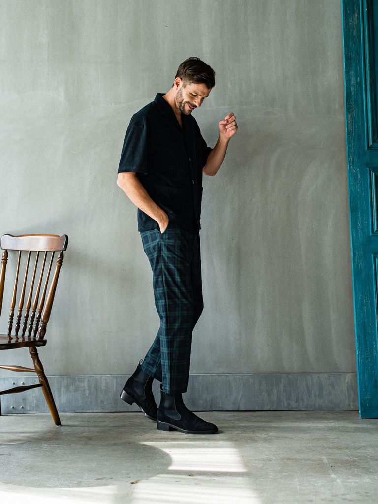 《予約品3月3日18：00締め》 PAT WIDE EASY PANTS / イージーパンツ / グレンチェック