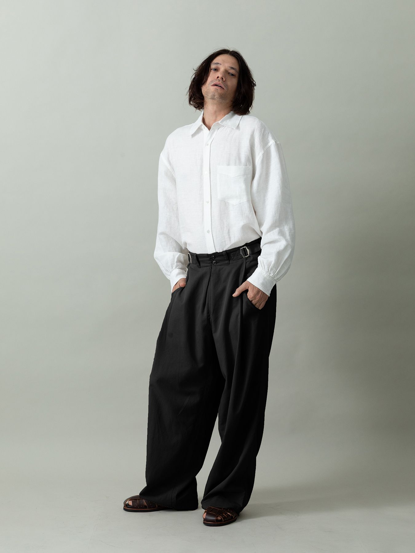 【予約品 2月1日(日) 締切】OVERTROUSERS / ボックスタックトラウザーズ / ブラック