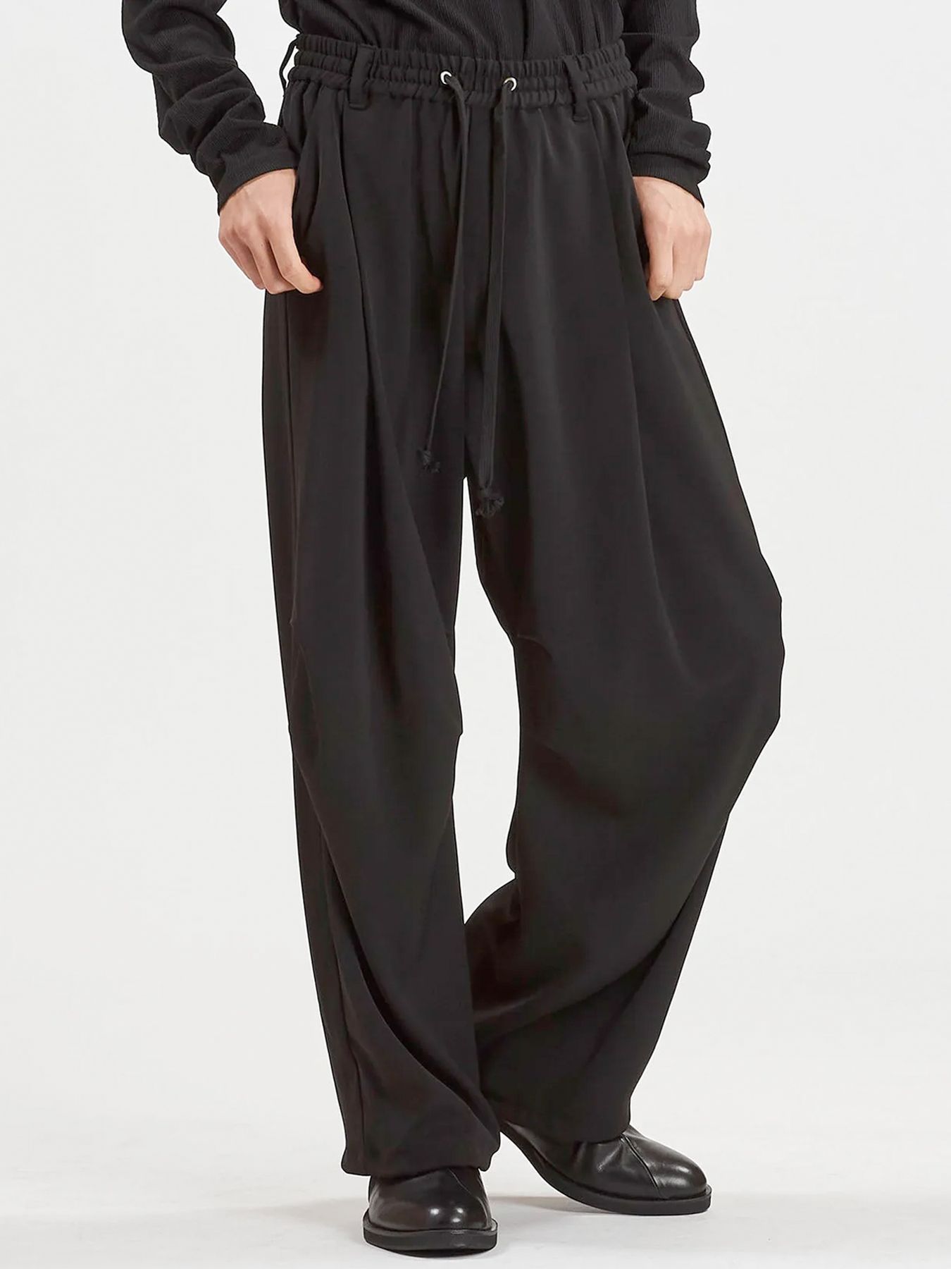 イージーバギーパラシュートトラウザーズ / ブラック【NO ID.】