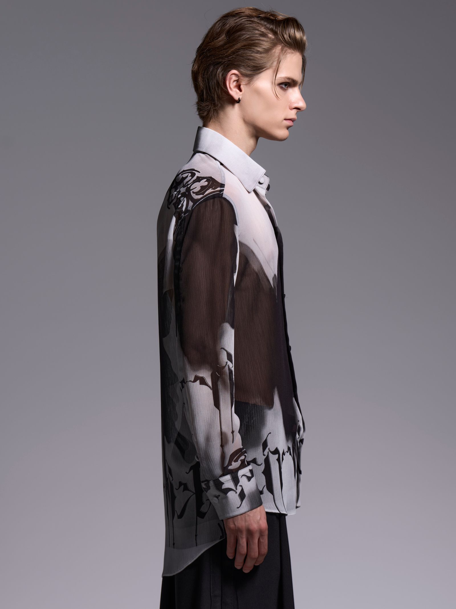 【予約品 1月4日(日) 締切】Shirt / シャツ / ブラック&グレー