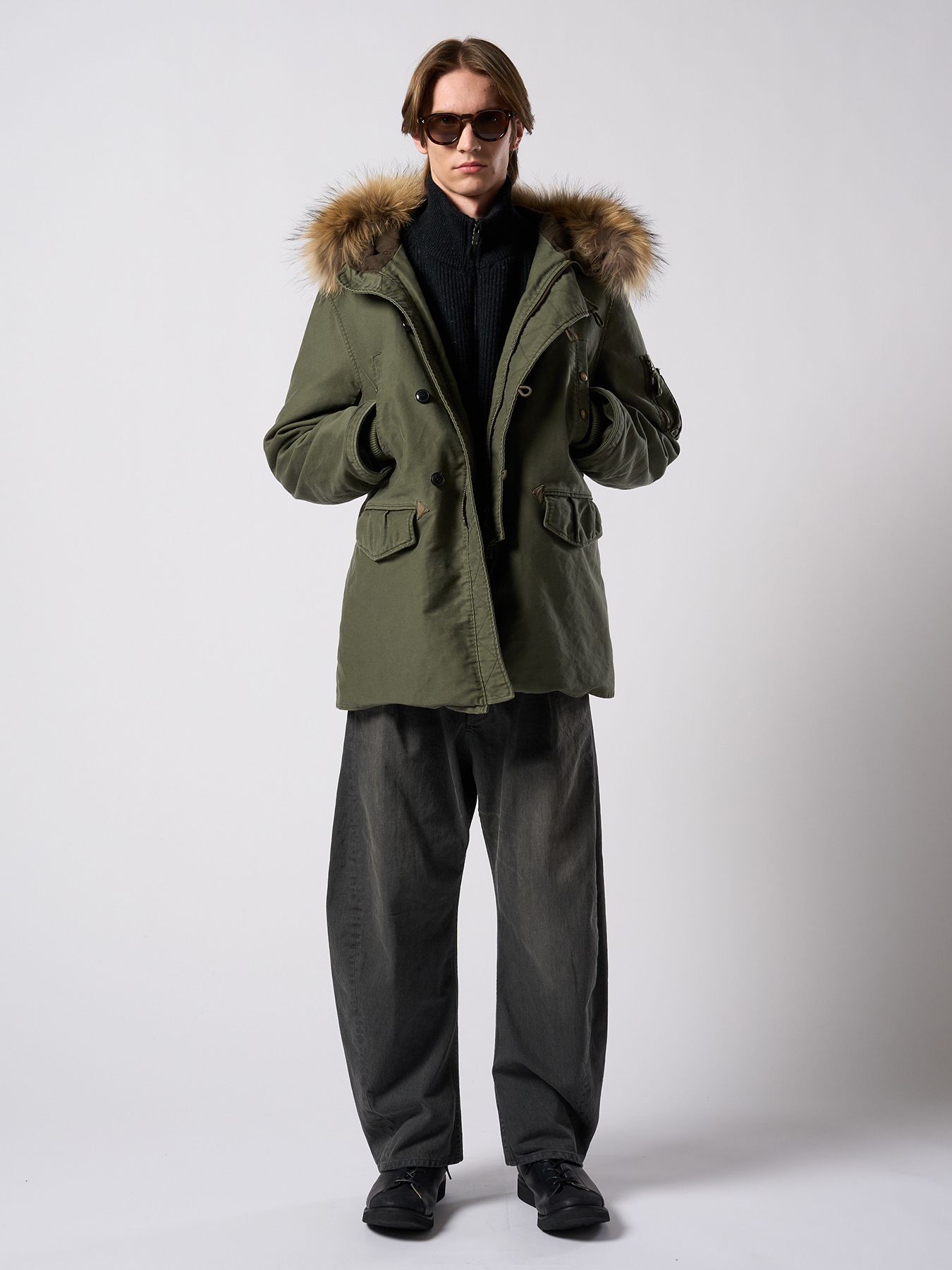 【予約品 4月19日(日) 18時締切】heavy moleskin N-3B/ ヘビーモールスキン N3B / オリーブカーキ