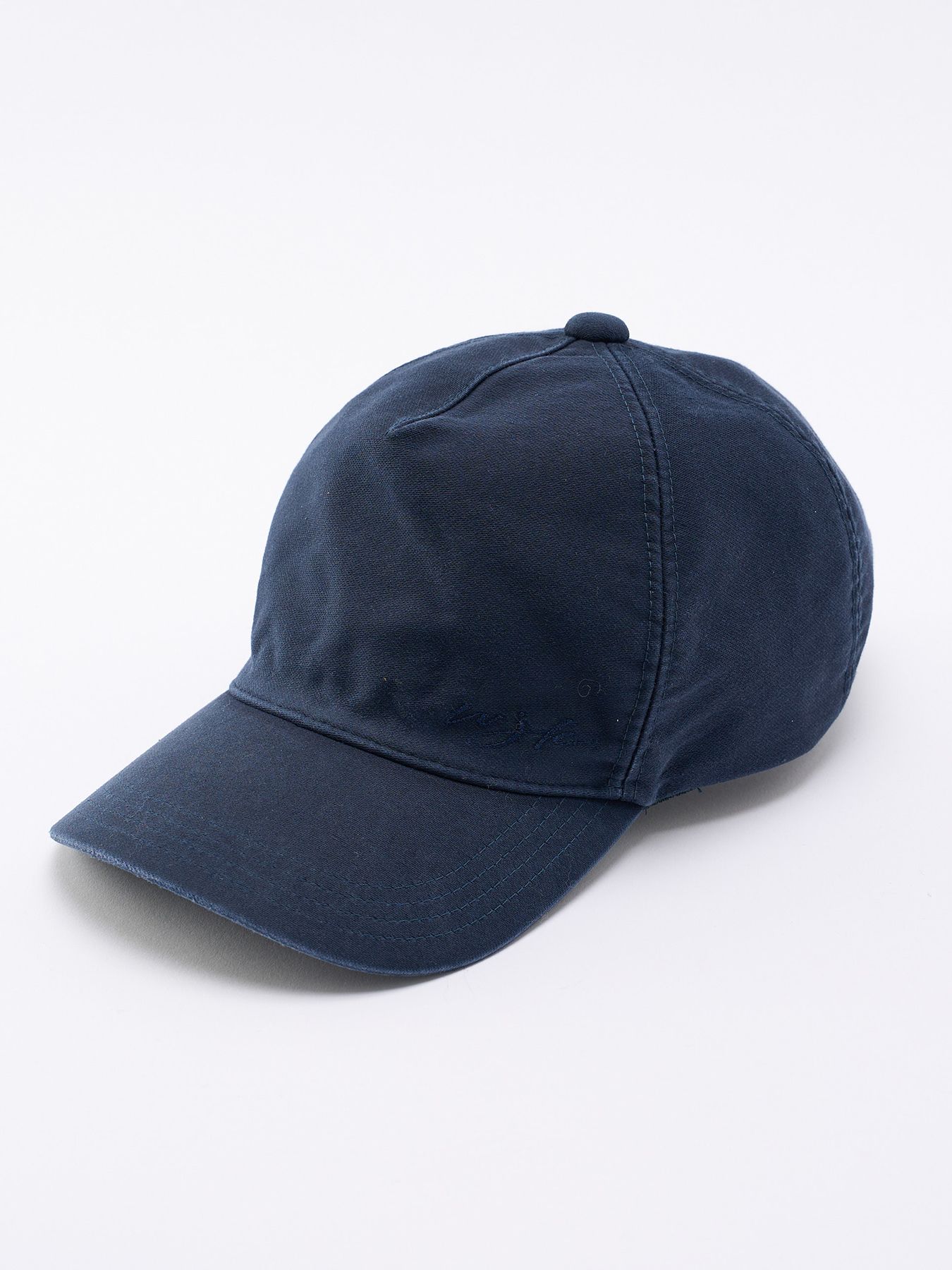 【予約品 4月19日(日) 18時締切】heavy moleskin B.B.cap / モールスキン ベースボールキャップ / ネイビー