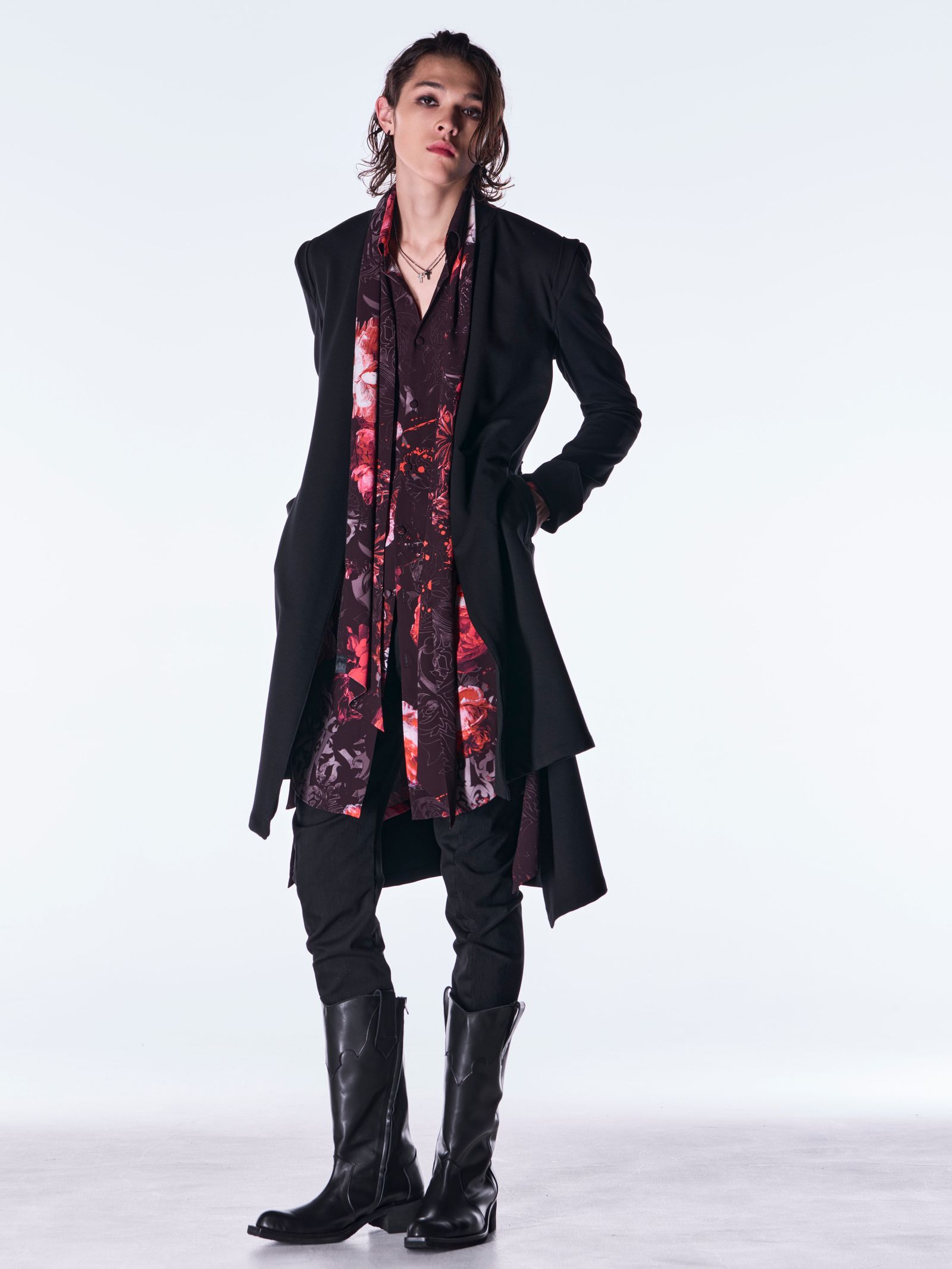 【予約品 6月29日(月) 締切】Denim Curve Pants / デニム カーブパンツ / ブラック