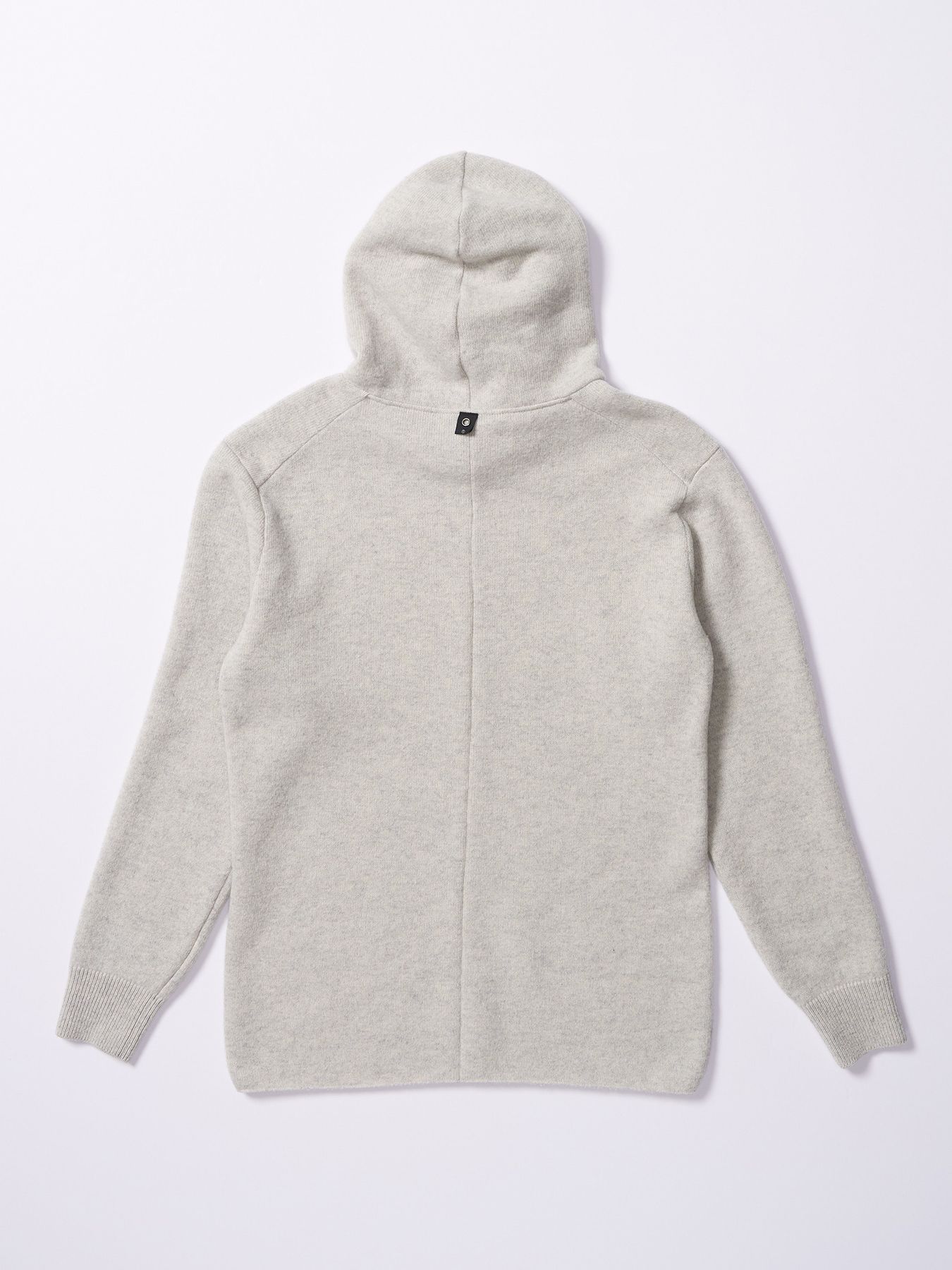 【予約品 4月19日(日) 18時締切】back pile hoodie / バックパイル フーディ / ライトグレー