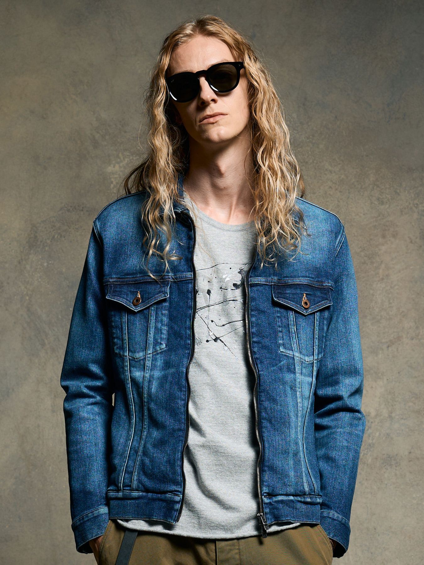 【予約品 9月23日(火) 締切】denim zip blouson / デニムジップブルゾン / ユーズド