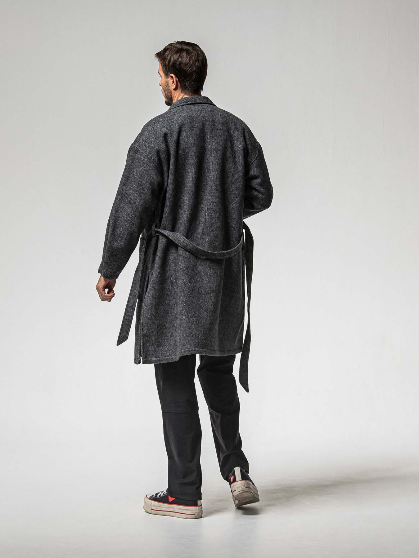 【予約品 】GOWN OVER COAT / ガウンオーバーコート / グレー
