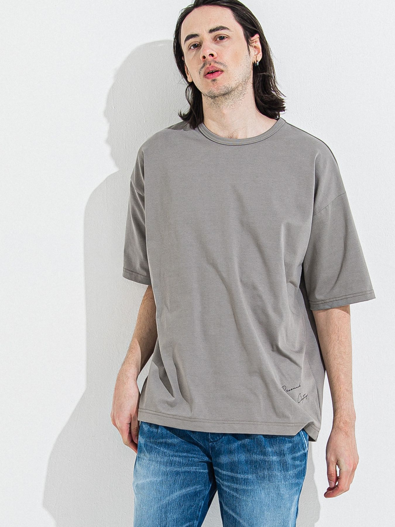【予約品 】YOAKE PHOTO OVER TEE /  フォトオーバーサイズTシャツ / グレー