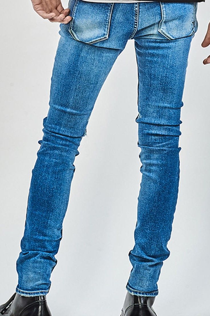 【ys Yuji SUGENO】Hybrid Stretch USED Skinny Denim Pants / INDIGO