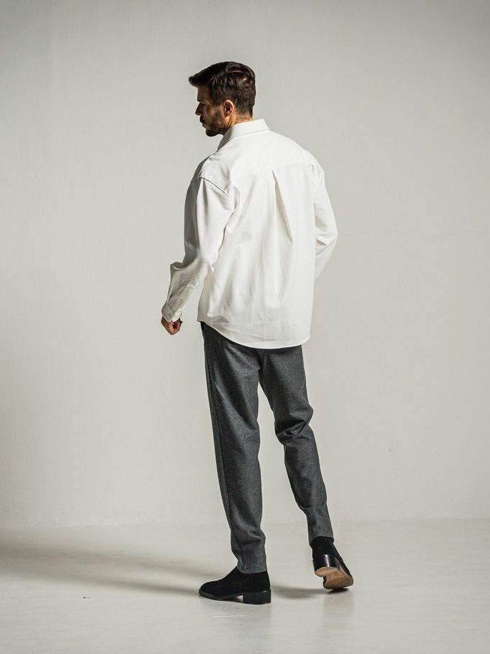 《予約9月1日18時締め》 PAT WIDE EASY PANTS  / カシミアウールパンツ / グレー