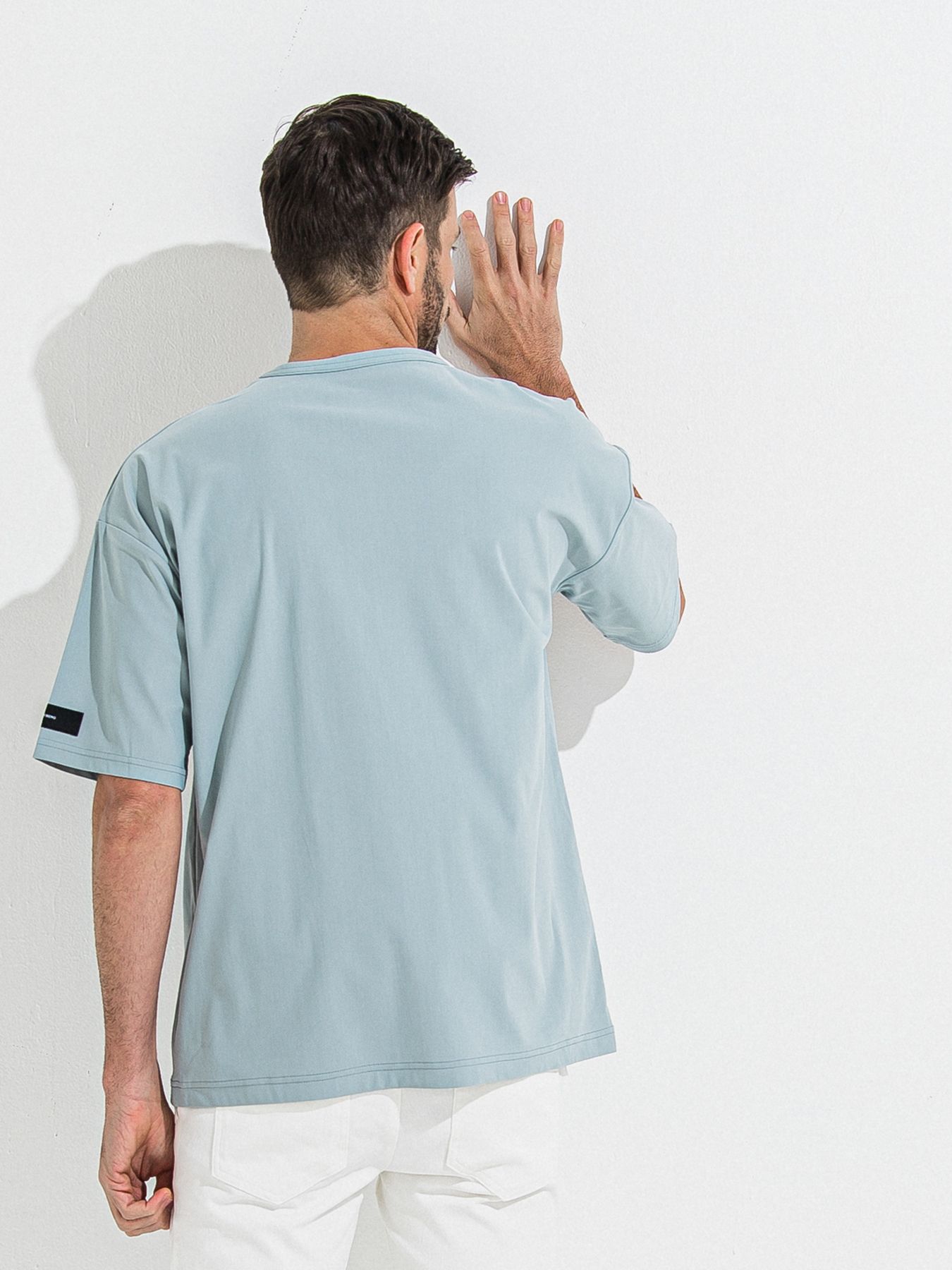 【予約品 】NYLON OVER T /  ナイロンオーバーサイズTシャツ / アクア