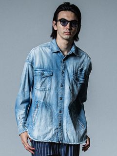 《予約品》 OVER DENIM shirts  / デニムシャツ / リンド