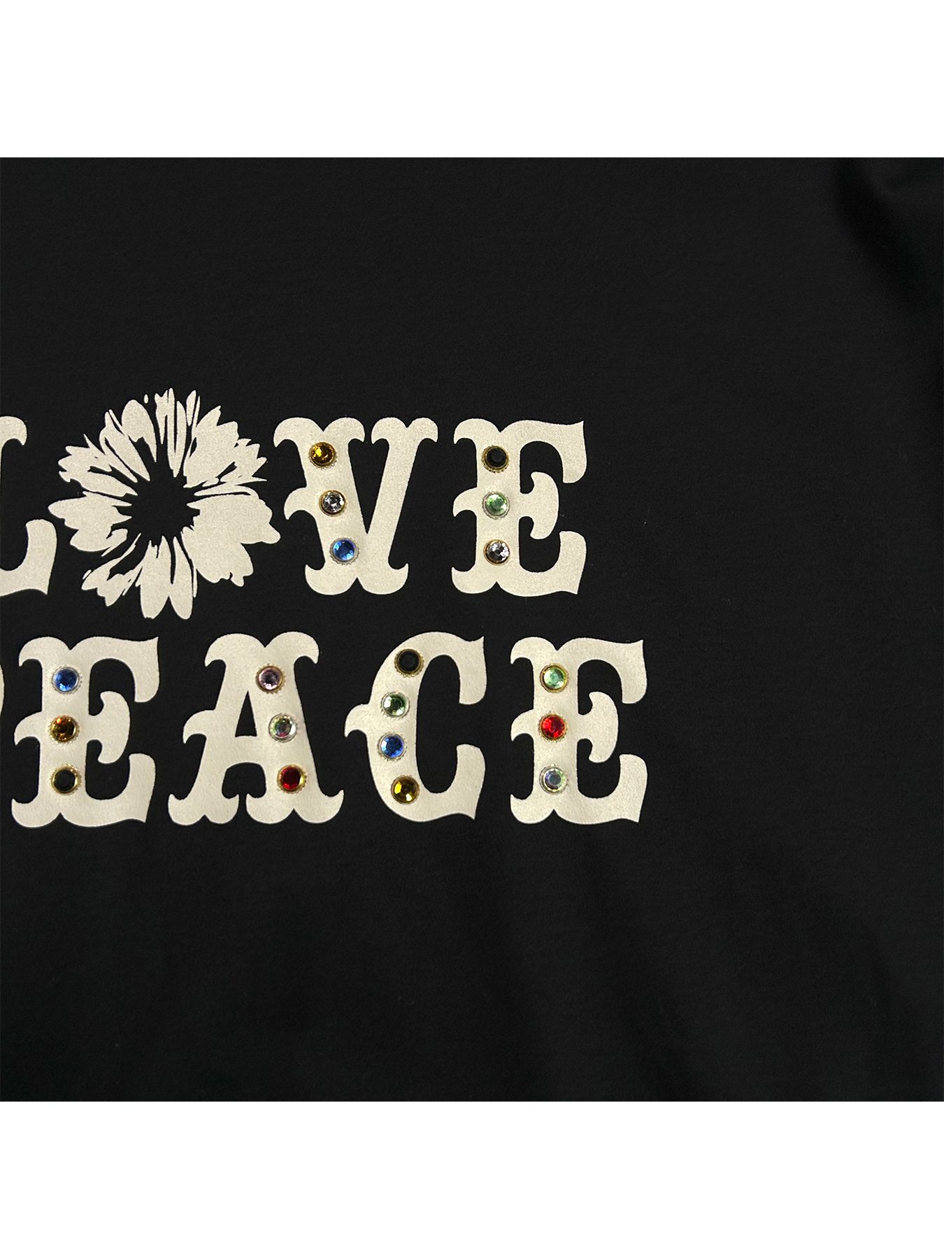 LOVE PEACE STONE T / ラブ ピース ストーン  Tシャツ / ブラック