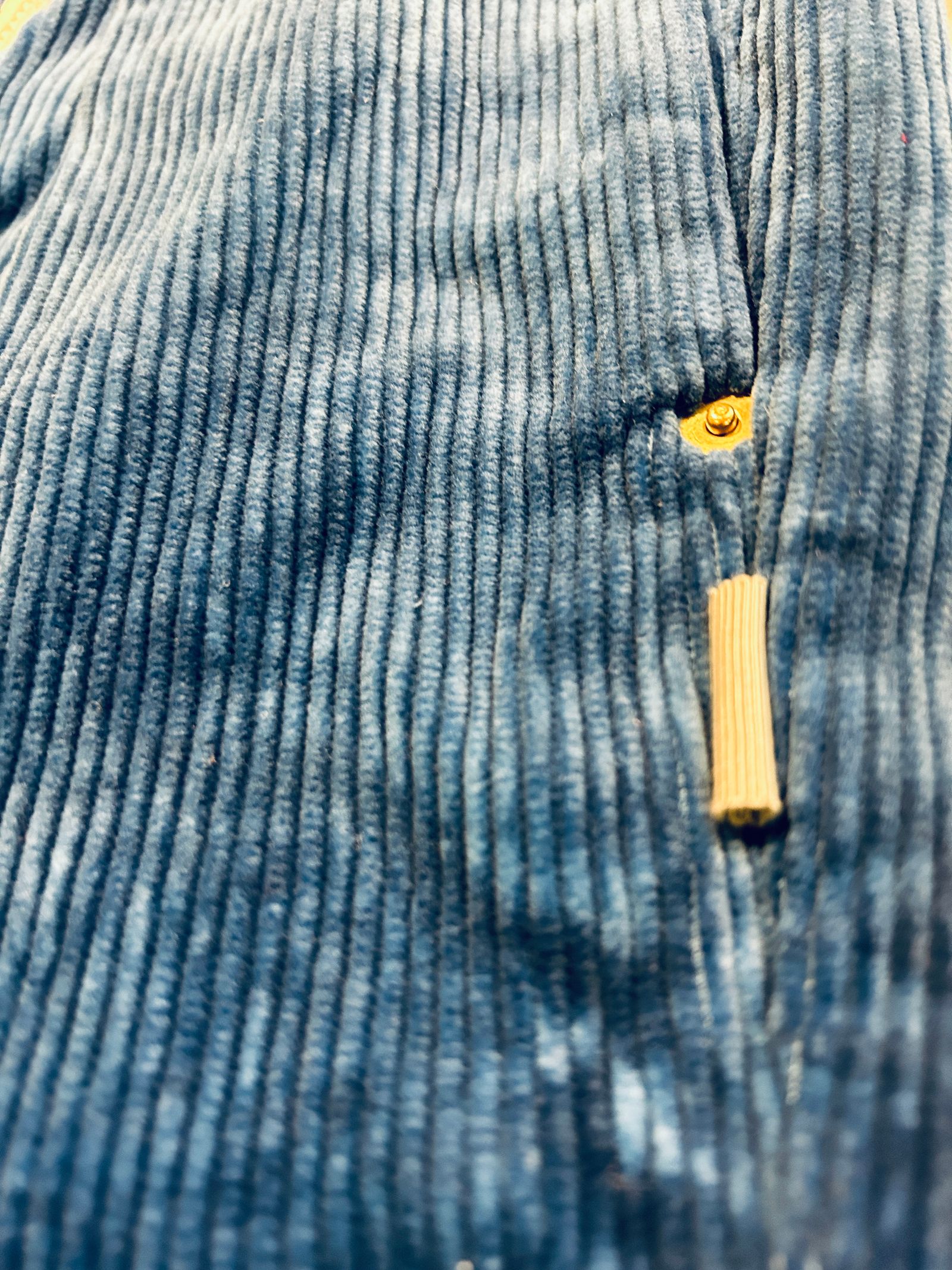 ワンタックコーディロイワイドパンツ ブルー /アレフルード