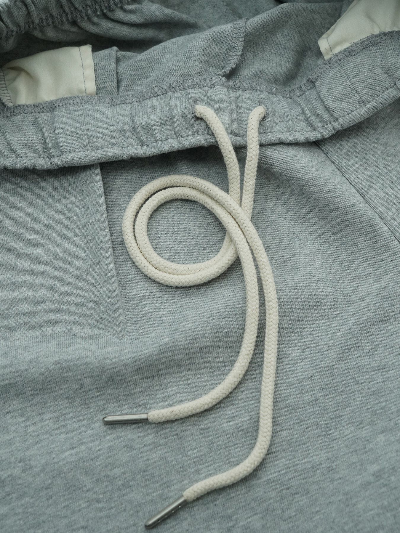 【予約品 2月1日(日) 締切】HEAVYJERSEY SHORTS spiky / イージーショーツ / 杢グレー×ホワイト